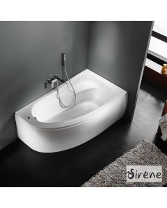 Μπανιέρα Γωνιακή Ακρυλική 160*90 εκ. Sirene Marina R Δεξιά MAR16090 