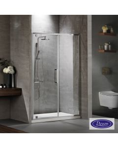 Ανοιγόμενη πόρτα ντουζιέρας PIVOT INFILL 140 ύψους 195εκ. ρυθμιζόμενη διάσταση από 137 έως 141εκ., Primus Plus Clean Glass Chrome PIR140C-100