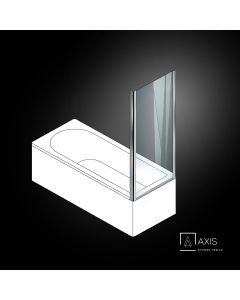 Σταθερό πλαϊνό κρύσταλλο πόρτας μπανιέρας AXIS Side Panel Bath 70 ρυθμιζόμενη διάσταση από 67 έως 69εκ., Clear Chrome SPBX70T-100