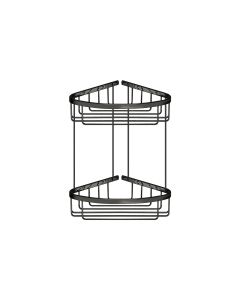 Sanco Shower Baskets Διπλή γωνιακή Θήκη PVD gun metal γυαλιστερό 00009-PVD-05PL