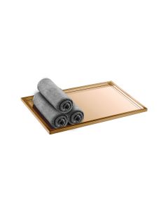 Sanco Hotel Amenities Guest Towel Tray PVD θερμό μπρονζέ γυαλιστερό 00136-PVD-01PL