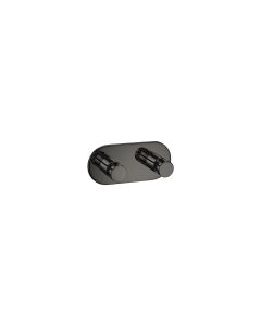 Sanco Ergon Διπλό Άγκιστρο PVD gun metal γυαλιστερό 00646-PVD-05PL