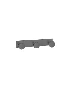 Sanco Bath Robe Hook & Door Stop Τριπλό Άγκιστρο PVD gun metal βουρτσιστό 00683-PVD-05BR