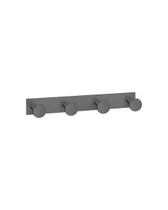 Sanco Bath Robe Hook & Door Stop Τετραπλό άγκιστρο PVD gun metal βουρτσιστό 00684-PVD-05BR