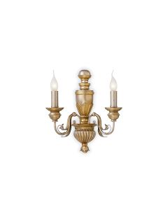 Απλίκα FIRENZE AP2 Χρυσό Ideal Lux 020846