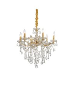 Κρεμαστό Φωτιστικό FLORIAN SP6 Χρυσό Ideal Lux 035635