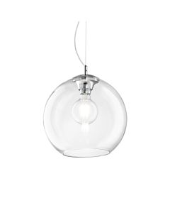 Κρεμαστό Φωτιστικό NEMO SP1 D40 Διάφανο Ideal Lux 052816