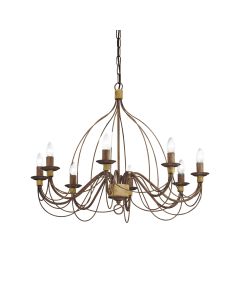 Κρεμαστό Φωτιστικό CORTE SP8 RUGGINE Ideal Lux 057194