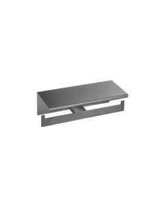 Sanco Monogram Διπλή Χαρτοθήκη με καπάκι PVD gun metal βουρτσιστό 120427-PVD-05BR