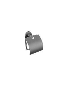 Sanco Gaea Χαρτοθήκη με καπάκι PVD gun metal βουρτσιστό 121217-PVD-05BR