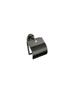 Sanco Gaea Χαρτοθήκη με καπάκι PVD gun metal γυαλιστερό 121217-PVD-05PL