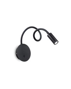 Απλίκα FOCUS-2 AP Μαύρο Ideal Lux 203195