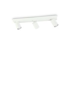 Φωτιστικό Οροφής RUDY PL3 ROUND Λευκό Ideal Lux 229065