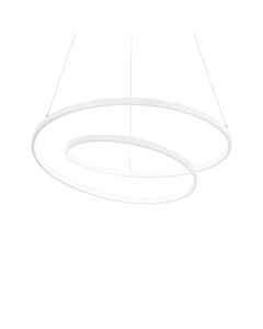 Κρεμαστό Φωτιστικό OZ SP D080 ON-OFF Λευκό 3000K Ideal Lux 253664