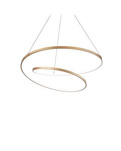 Κρεμαστό Φωτιστικό OZ SP D060 DALI Ορείχαλκος 3000K Ideal Lux 304564