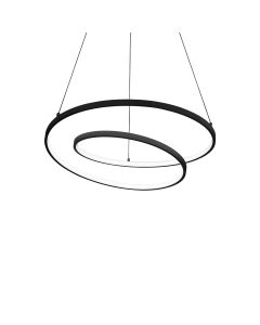 Κρεμαστό Φωτιστικό OZ SP D060 ON-OFF Μαύρο 2700K Ideal Lux 342351