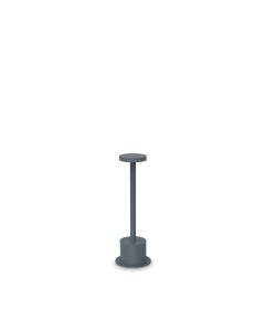 Φωτιστικό Δαπέδου TOFFEE PT D080 H025 Ανθρακί Ideal Lux 347745