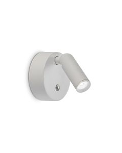 Απλίκα BEAN AP ROUND RECHARGEABLE Λευκό Ideal Lux 350233