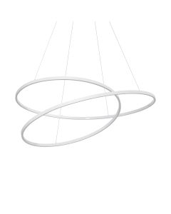 Κρεμαστό Φωτιστικό OZ SP D100 ON-OFF Λευκό 3000K Ideal Lux 352411