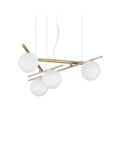 Κρεμαστό Φωτιστικό ATLAS SP4 Χρυσό Ideal Lux 365107