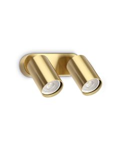 Απλίκα DYNAMITE AP2 ROUND Ορείχαλκος Ideal Lux 367392