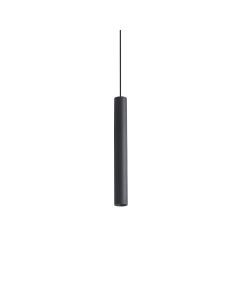 Κρεμαστό Φωτιστικό LOOK LED SP1 ROUND D30 H250 ON-OFF Μαύρο 3000K Ideal Lux 371078