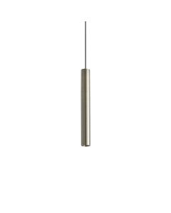 Κρεμαστό Φωτιστικό LOOK LED SP1 ROUND D30 H250 ON-OFF Ορείχαλκος 3000K Ideal Lux 371108