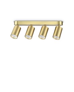Φωτιστικό Οροφής DYNAMITE PL4 LINEAR ROUND Ορείχαλκος Ideal Lux 371351