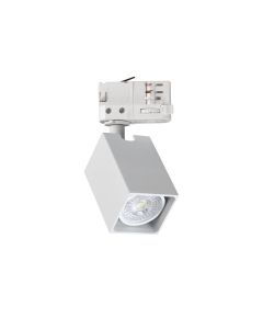 Προβολέας DYNAMITE TR 3-PHASE SQUARE Λευκό Ideal Lux 371498