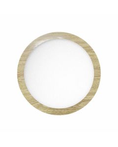 ΧΩΝΕΥΤΟ ΛΕΠΤΟ LED ΟΡΟΦΗΣ 18W CCT ΞΥΛΟ Spotlight 6049