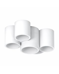 ΓΥΨΙΝΟ ΣΠΟΤ ΟΡΟΦΗΣ  ΣΤΡΟΓΓΥΛΟ ΠΕΝΤΑΦΩΤΟ  GU10 Spotlight 6072