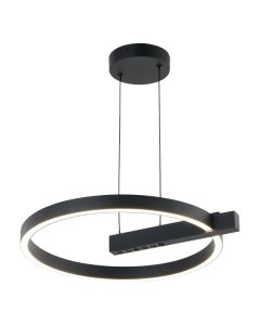 ΚΡΕΜΑΣΤΟ ΦΩΤΙΣΤΙΚΟ LED 24W 3000K ΜΑΥΡΟ Spotlight 6887