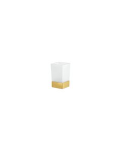 Sanco Bathroom Set Επικαθήμενη Ποτηροθήκη PVD χρυσό ορείχαλκο βουρτσιστό 90155-PVD-02BR