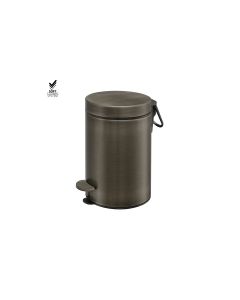 Sanco Waste Bins Χαρτοδοχείο 3 lt Soft Close (AISI 304) Σκούρο μπρονζέ ματ 90603-DM25