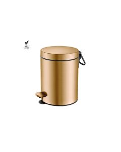 Sanco Waste Bins Χαρτοδοχείο 5 lt Soft Close (AISI 304) PVD θερμό μπρονζέ βουρτσιστό 90605-PVD-01BR