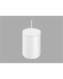Sanco Waste Bins Χαρτοδοχείο 5lt Λευκό ματ 90606-Μ101