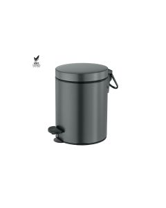 Sanco Waste Bins Χαρτοδοχείο 5lt Soft Closing System Ανθρακί ανάγλυφο 90680-Μ118