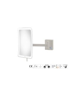 Sanco LED Cosmetic mirrors Μεγεθυντικός καθρέπτης x3 με LED Γκρι τσιμέντου ματ MRLED-305-M104