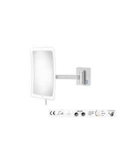 Sanco LED Cosmetic mirrors Μεγεθυντικός καθρέπτης x3 με LED PVD νίκελ ατσάλι MRLED-305-PVD-11BR