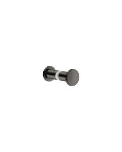 Sanco Glass Door Accessories Διπλό Πόμολο / Άγκιστρο PVD gun metal γυαλιστερό SET-GL0670-PVD-05PL
