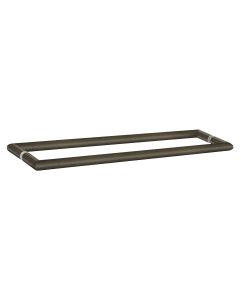 Sanco Glass Door Accessories Διπλή Λαβή / Πετσετοθήκη Σκούρο μπρονζέ ματ SET-GL0715-DM25