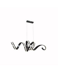 Φωτιστικό Κρεμαστό Μαύρο 125xH150cm Led 55w 3000K 3000lm Triac Dimmable Sun Light UBAN-120S 