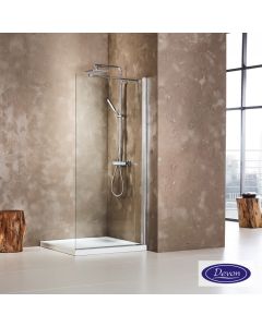 Διαχωριστικό κρύσταλλο ντουζιέρας Walk-in 70 ρυθμιζόμενo από 67 έως 69εκ. ύψους 185, Devon Clean Glass Chrome WD70C-100