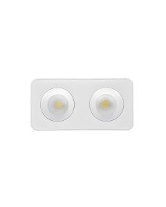 Downlight Mounted σποτ 2*8W 3CCT σε λευκή απόχρωση X00270W