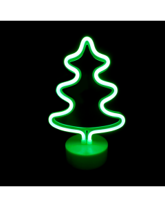 ΔΕΝΤΡΟ, 44 NEON LED ΛΑΜΠΑΚΙΑ ΜΕ ΜΠΑΤΑΡΙΑ (3xAA)/USB, ΠΡΑΣΙΝΟ, IP20, 19x10x26cm ACA X04445306