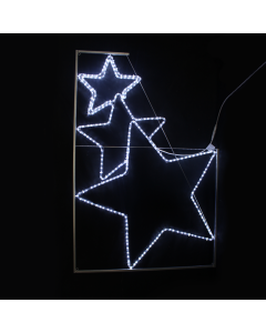 "THREE STARS", 288 LED ΕΠΙΣΤΗΛΟ ΣΧΕΔ. 8m ΜΟΝΟΚ. ΦΩΤΟΣ., CW ΣΤΑΘ., IP44, 100x150CM, 1.5m ΤΡΟΦ. ACA X082882215