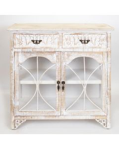 ΜΠΟΥΦΕΣ ΞΥΛΙΝΟΣ ΑΝΤΙΚΕ ΛΕΥΚΟΣ 79.5x31.5x78cm Eurolamp 750-25018