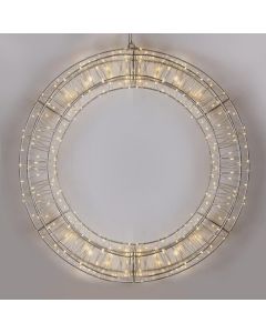 ΣΤΕΦΑΝΙ 70cm, 600 LED, 4,5V ΜΕΤΑΣΧΗΜΑΤΙΣΤΗ, TIMER, ΑΣΗΜΙ ΜΕΤΑΛΛΙΚΟΣ ΣΚΕΛΕΤΟΣ, ΑΣΗΜΙ ΧΑΛΚΙΝΟ ΚΑΛΩΔΙΟ, ΘΕΡΜΟ ΛΕΥΚΟ LED, ΠΡΟΕΚΤΑΣΗ ΠΑΡΟΧΗΣ 5m, IP44 Eurolamp 600-22546