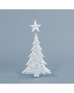 ΔΕΝΤΡΑΚΙ ΑΚΡΥΛΙΚΟ, ΜΕ ΛΕΥΚΟ GLITTER, 8,5x16cm Eurolamp 600-44616