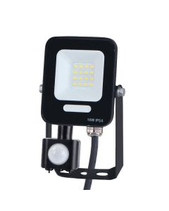 ΠΡΟΒΟΛΕΑΣ LED 10W SMD ΜΕ ΠΕΡΙΣΤΡΕΦΟΜΕΝΟ ΑΝΙΧΝΕΥΤΗ ΚΙΝΗΣΗΣ ΜΑΥΡΟΣ IP54 6500K PLUS Eurolamp 147-69060
